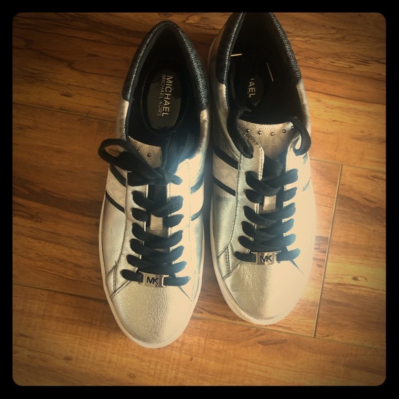 Michael Kors Shoes - Michael Kors silver sneakers